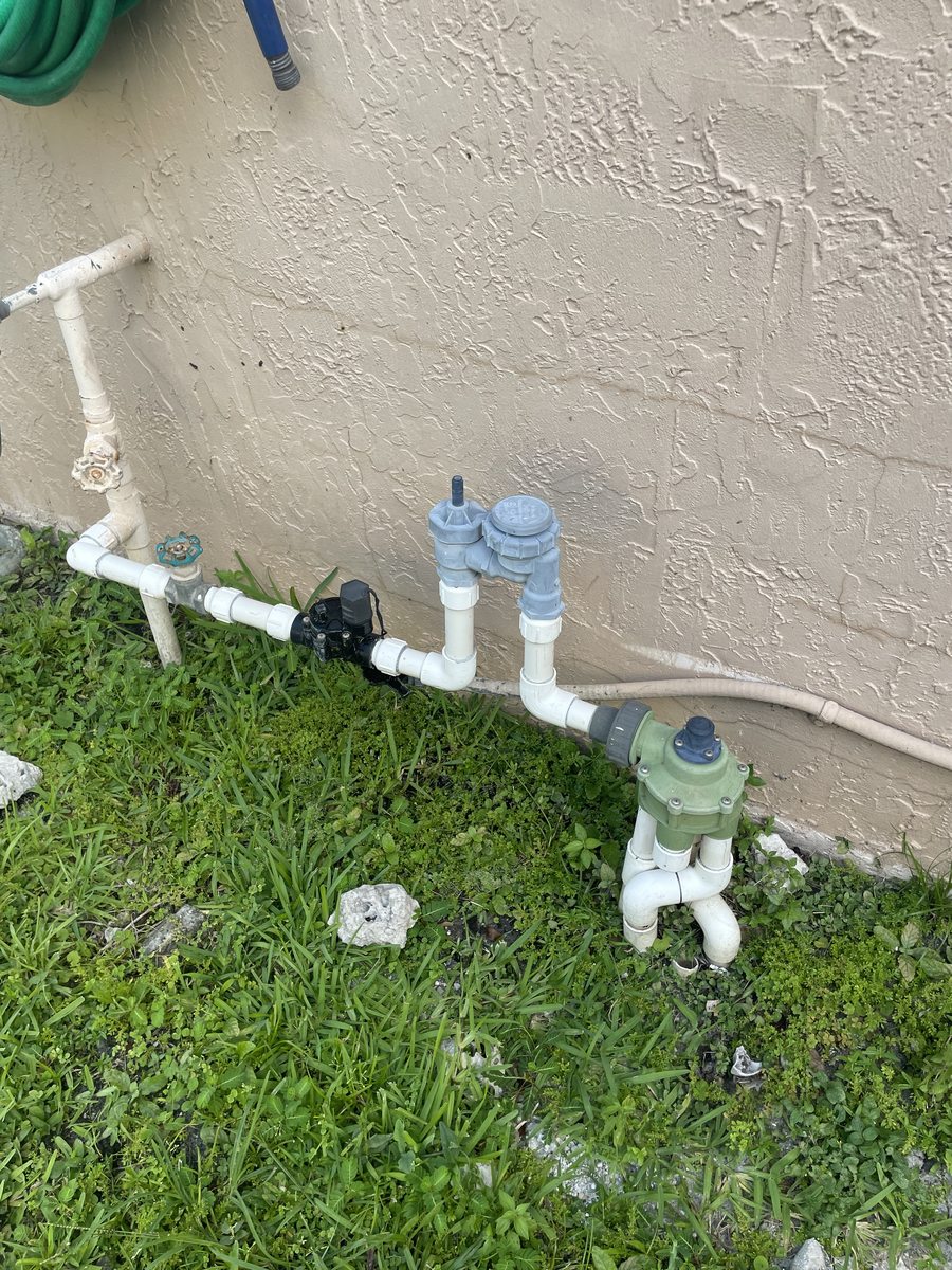 Smart irrigation upgrade — Rain Bird WiFi controller and electric valves installed in Coconut Creek, FL